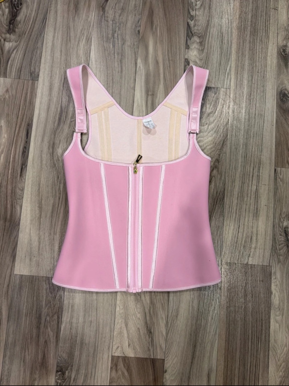 Amazon Pink Front-Zip Shaping Camisole